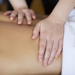 Young man having a massage